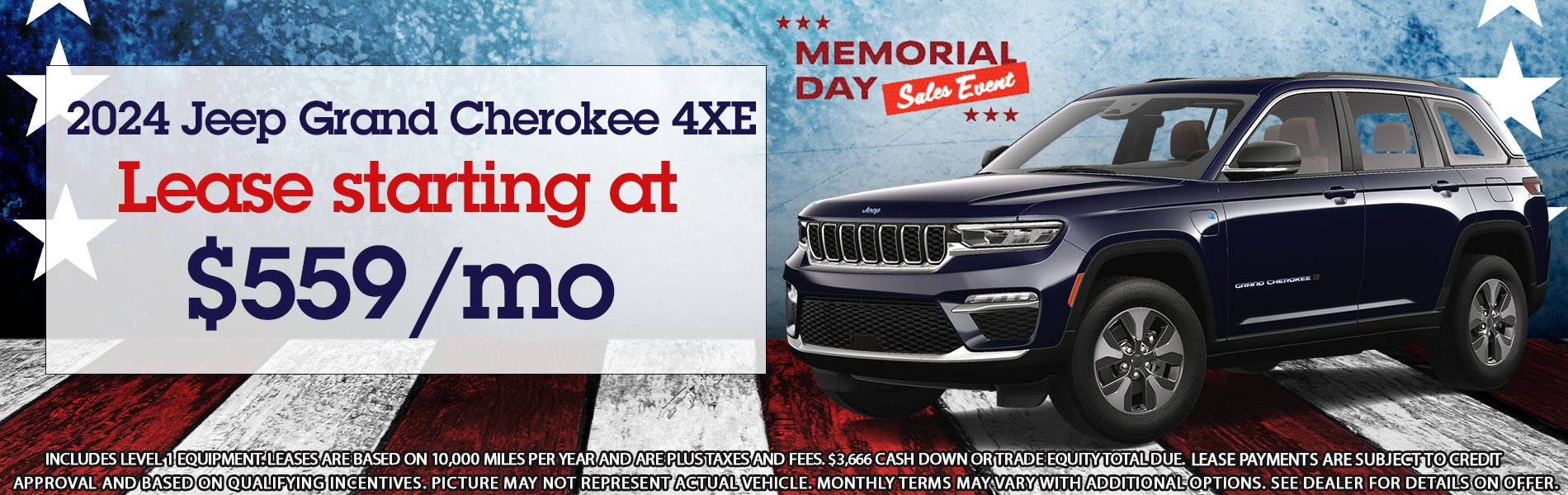 2024 Jeep Grand Cherokee 4XE lease starting at $559/mo