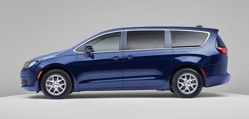 A profile view of a 2020 Chrysler Voyager.