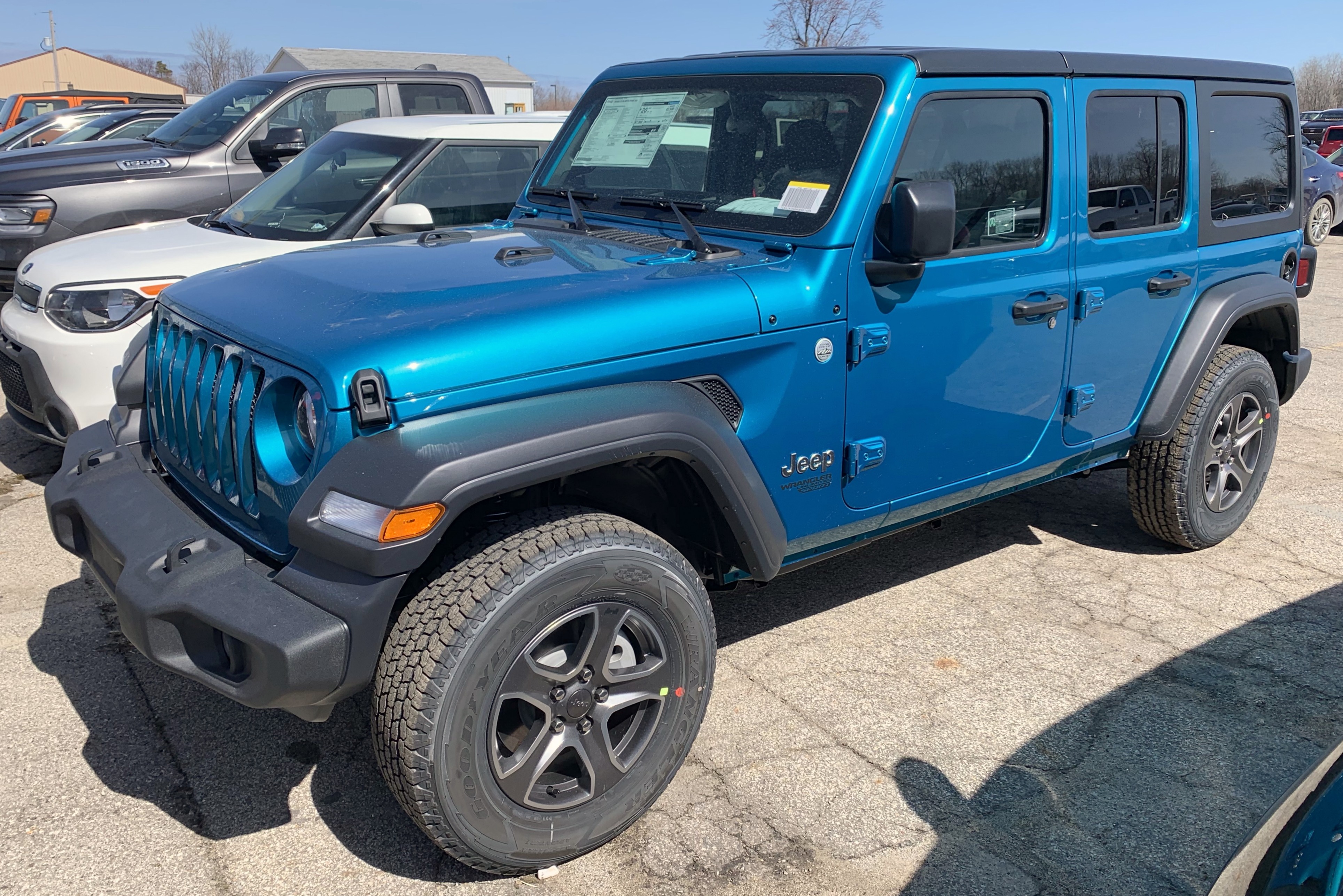 teal jeep wrangler for sale