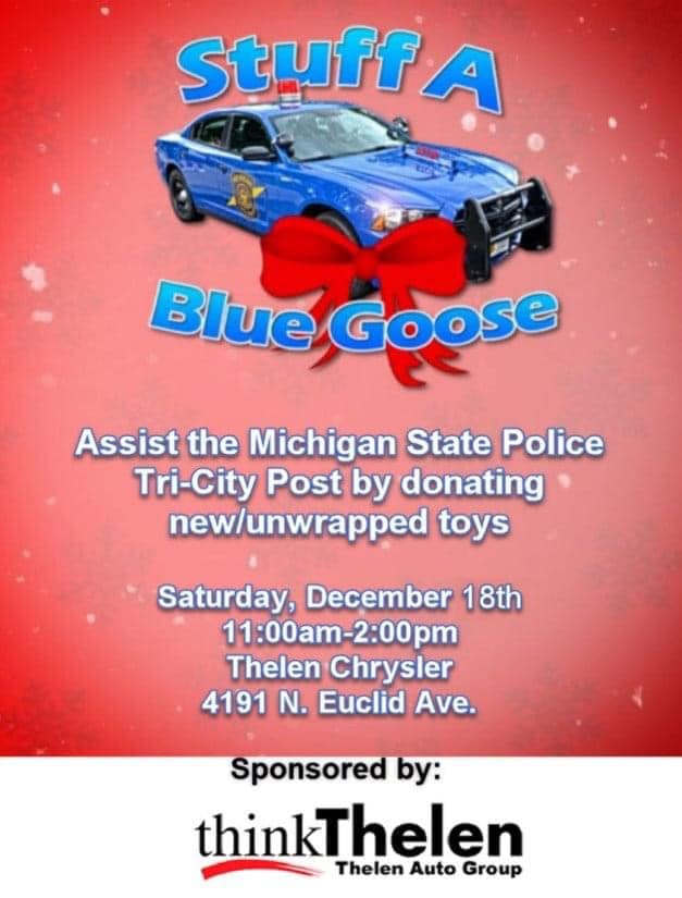 Michigan State Police Toy Drive at Thelen Chrysler Dodge Jeep Ram in Bay City, MI