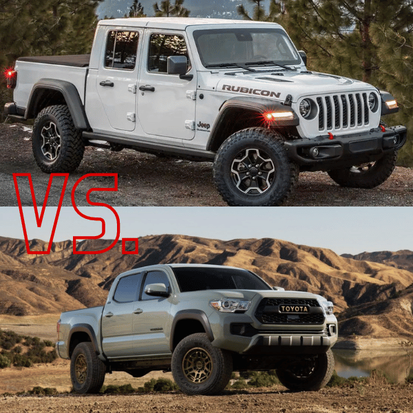 2023 Jeep Gladiator Compared to the 2023 Toyota Tacoma
