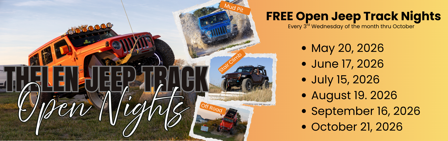 2026 Open Jeep Tracks Nights